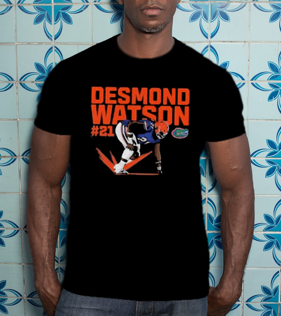 Desmond Watson #21 Florida Gators NCAA Football Caricature T-Shirt