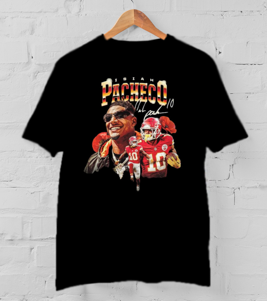 Isiah Pacheco Kansas City Chiefs NFL Signature 10 T-Shirt