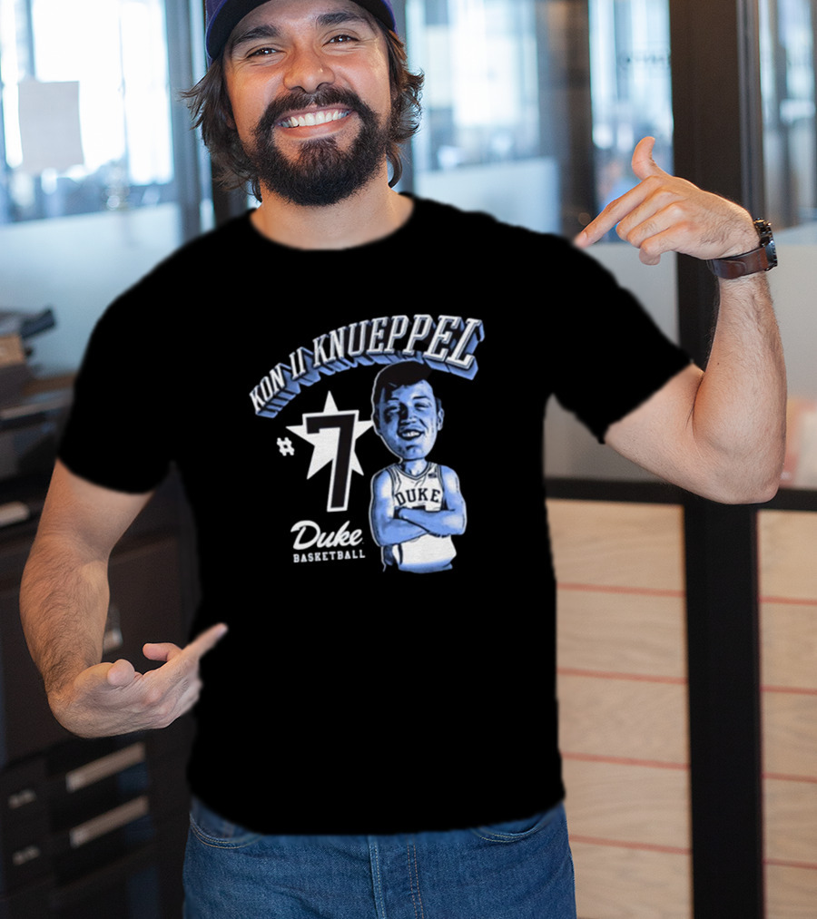 Kn II Knueppel #7 Duke Basketball Cartoon T-Shirt