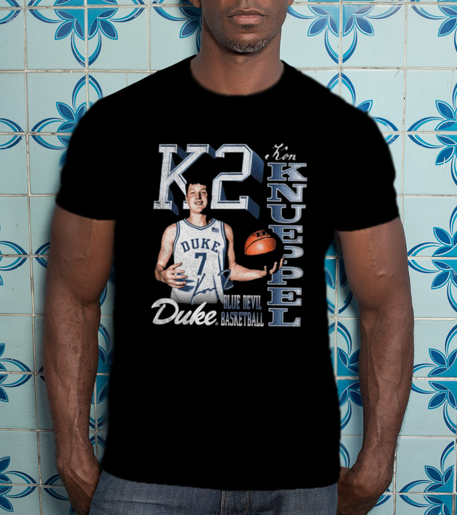 Kon Knueppel K2 Duke Blue Devils Basketball 90s Signature T-Shirt