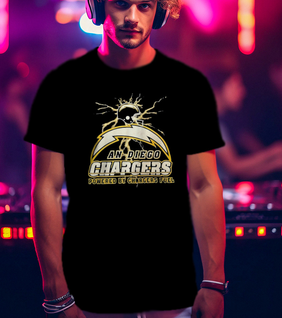 San Diego Chargers Powered By Chargers Fuel Vintage T-Shirt