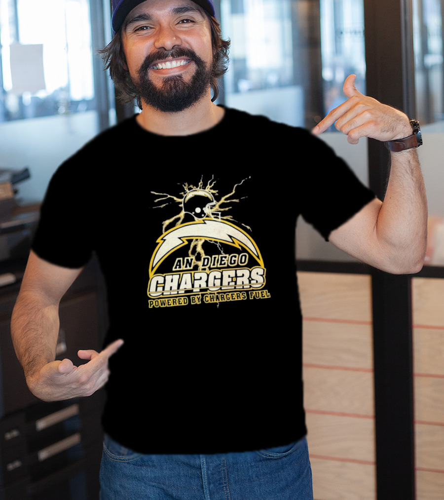 San Diego Chargers Powered By Chargers Fuel Vintage T-Shirt