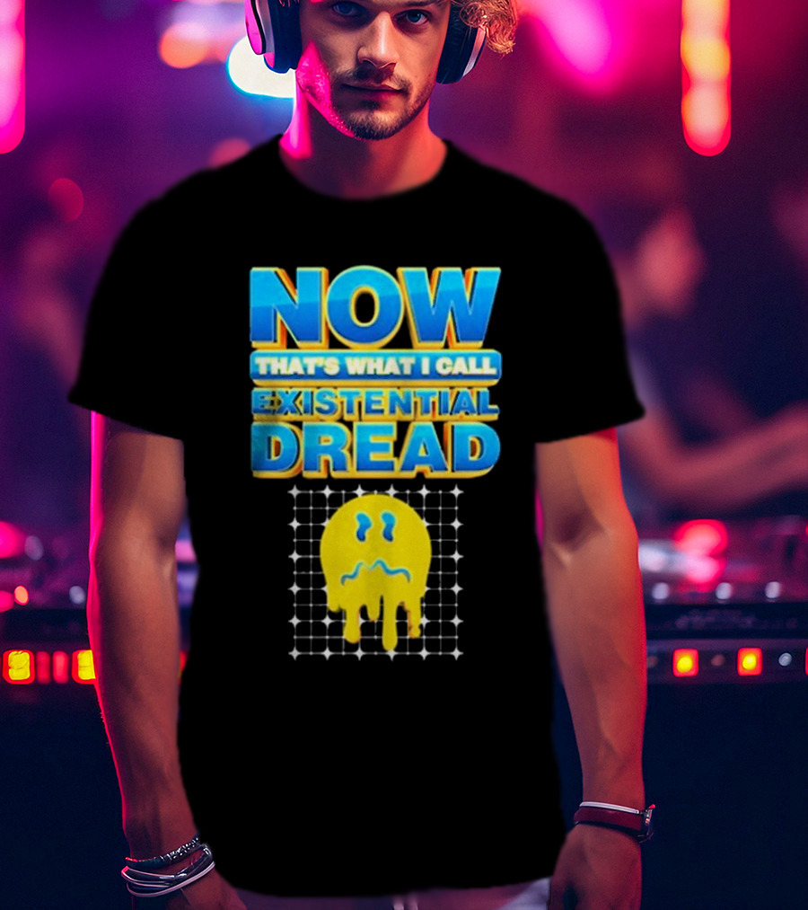 NOW That’s What I Call Existential Dread Melting Emoji Grid T-Shirt