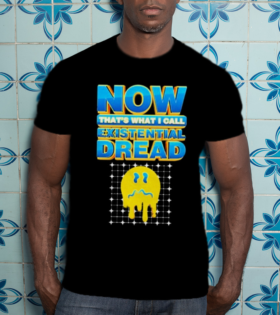 NOW That’s What I Call Existential Dread Melting Emoji Grid T-Shirt