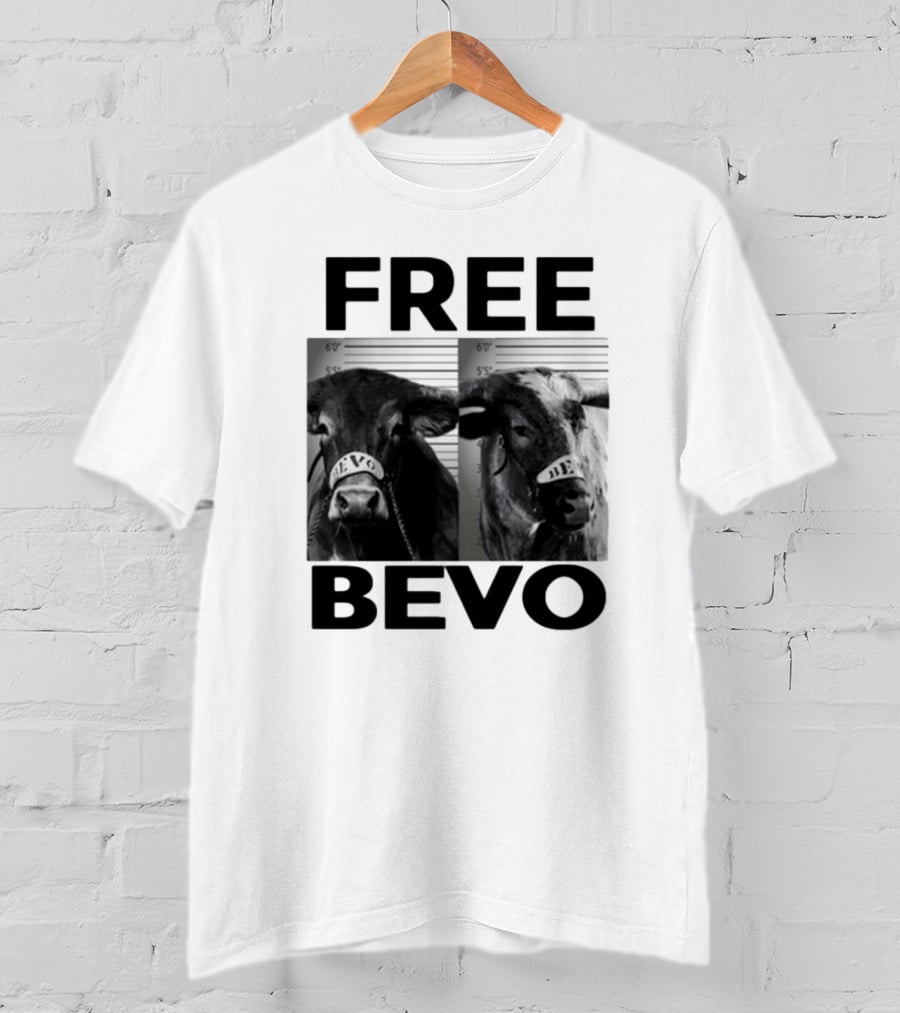 Free Bevo Mugshot Cow With Kyle Umlang T-Shirt