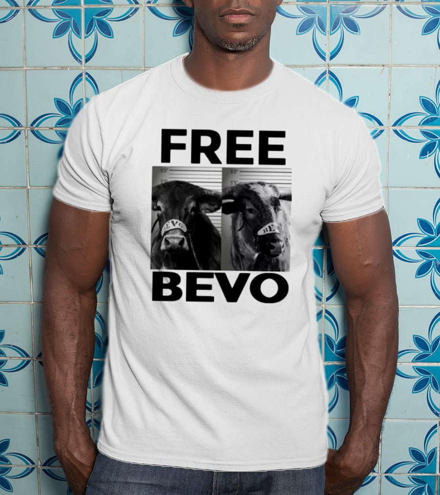 Free Bevo Mugshot Cow With Kyle Umlang T-Shirt