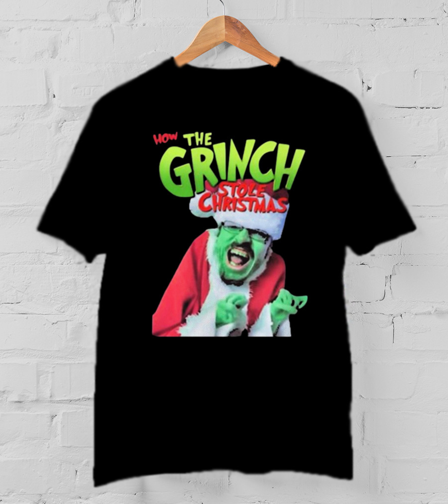 Ricky Berwick How The Grinch Stole Christmas Green Face Santa Costume T-Shirt