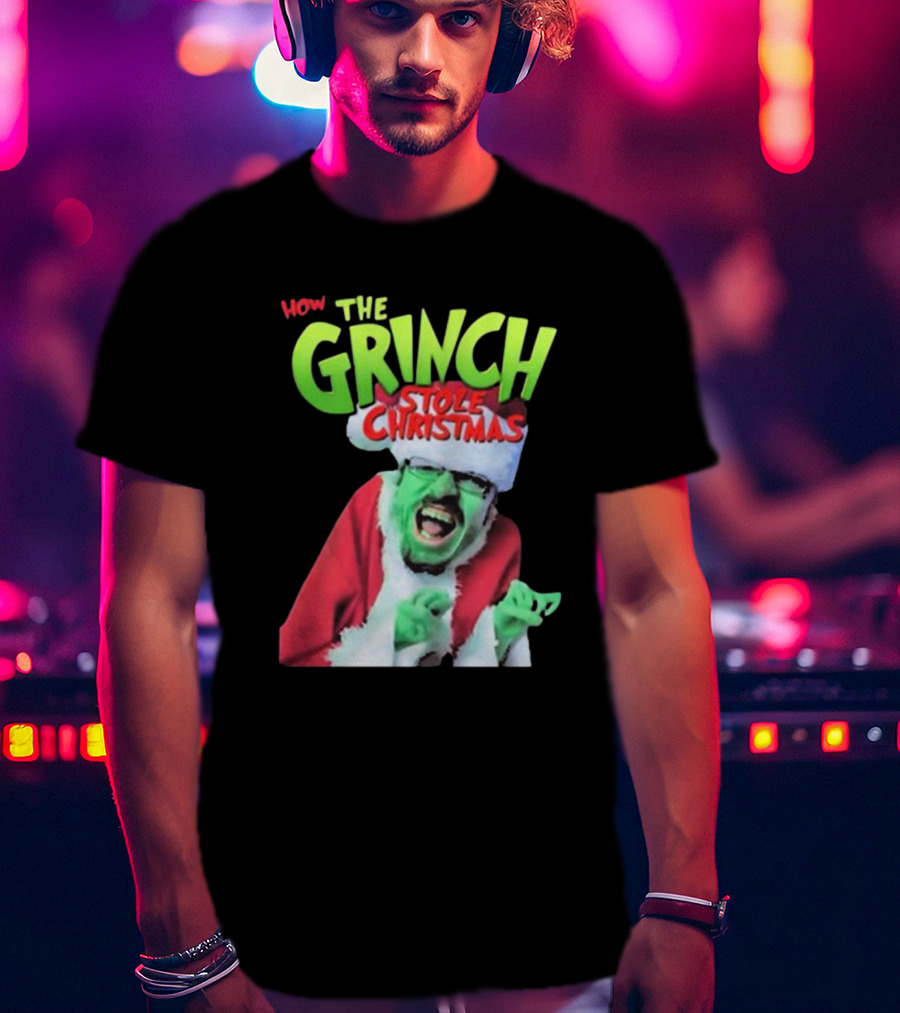 Ricky Berwick How The Grinch Stole Christmas Green Face Santa Costume T-Shirt