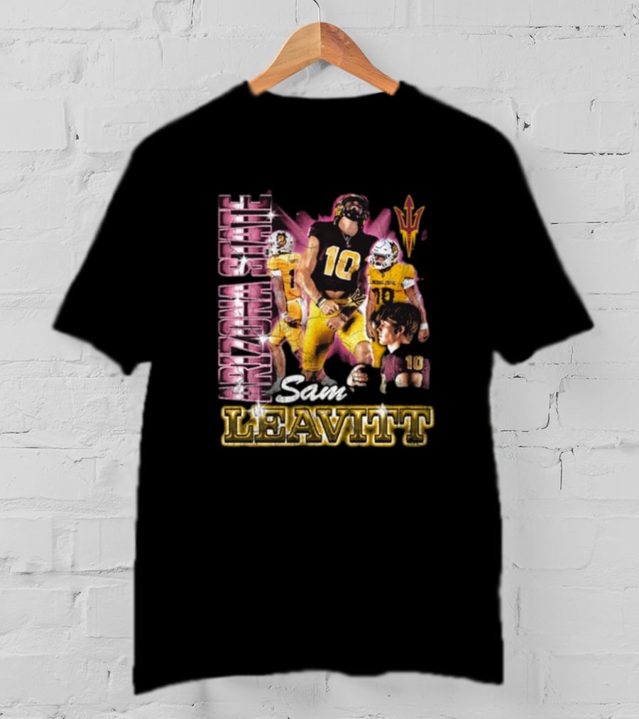 Arizona State Sun Devils Sam Leavitt 90s Football T-Shirt