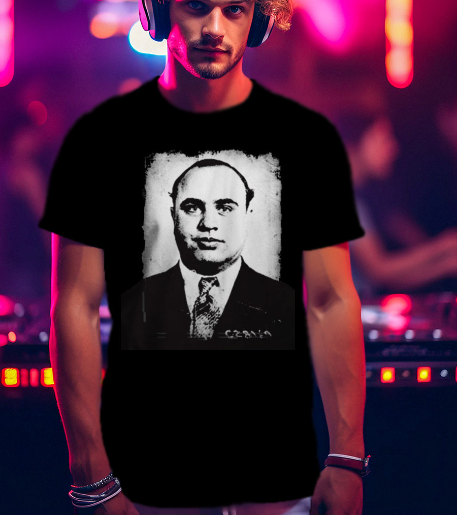 Social Distortion Black Kat Vintage Al Capone Photograph T-Shirt