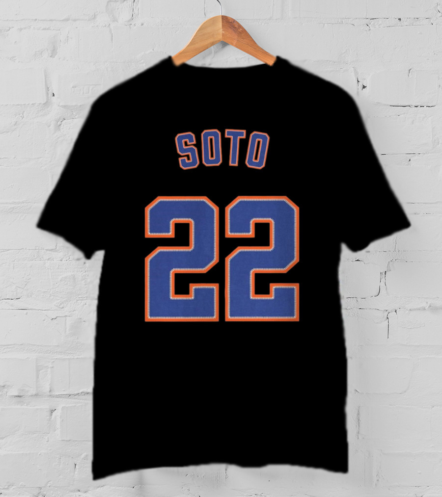 Juan Soto 22 New York Mets MLB Baseball 2025 T-Shirt