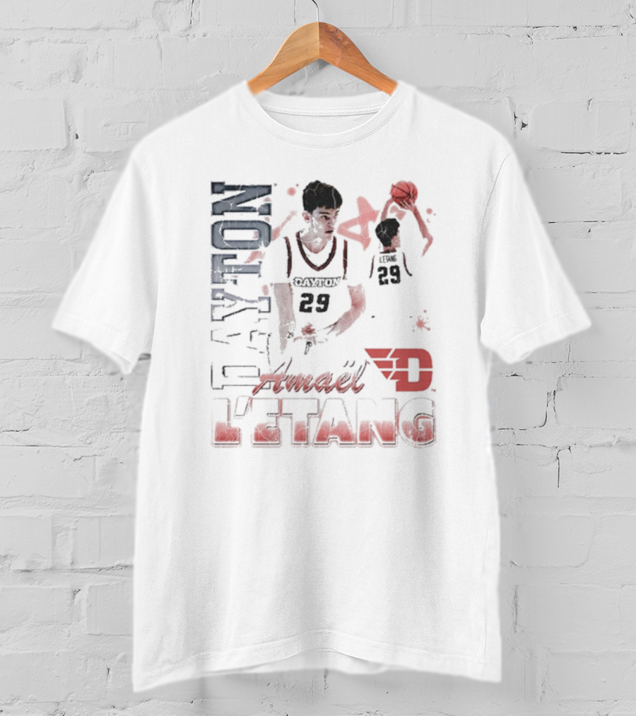 Amael L’Etang Dayton Flyers 29 Basketball 90s Dayton T-Shirt