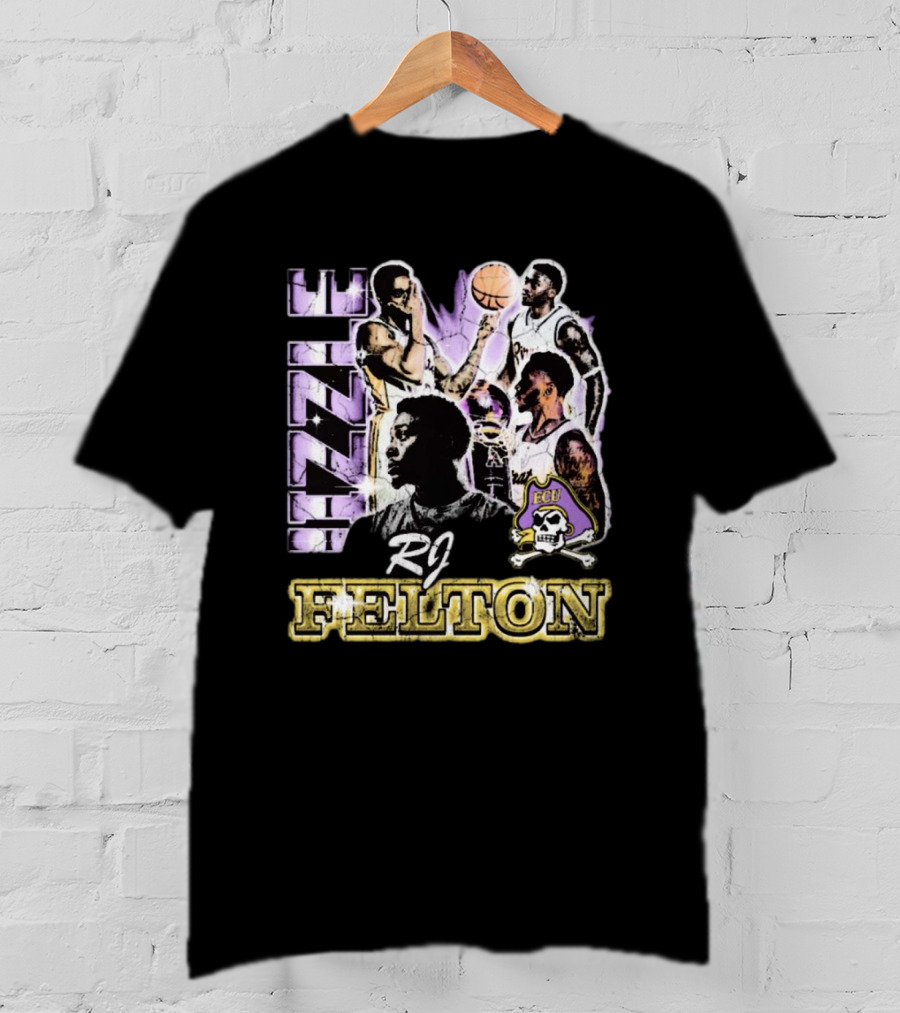 RJ Felton Jizzle ECU Basketball 90s Style With Pirates T-Shirt