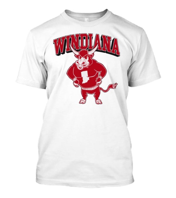 Windiana Indiana Hoosiers Football Bull Mascot T-Shirt