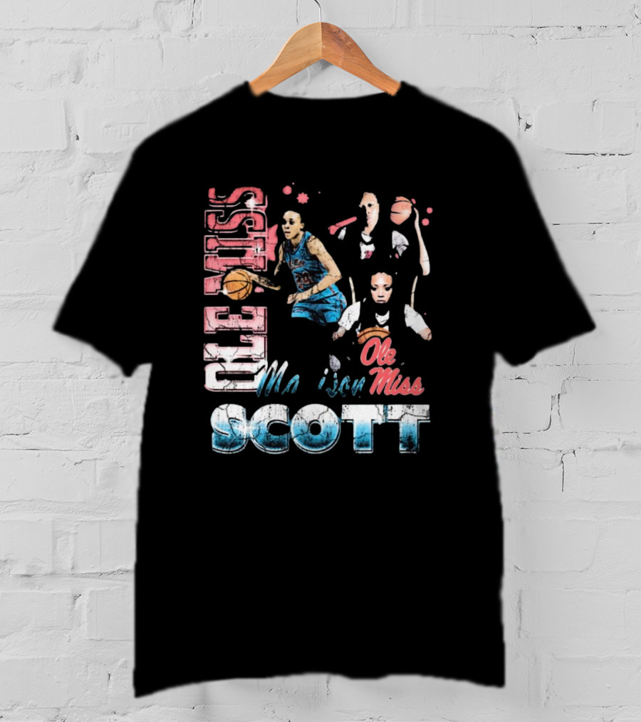 Ole Miss Rebels Madison Scott 90s Basketball T-Shirt