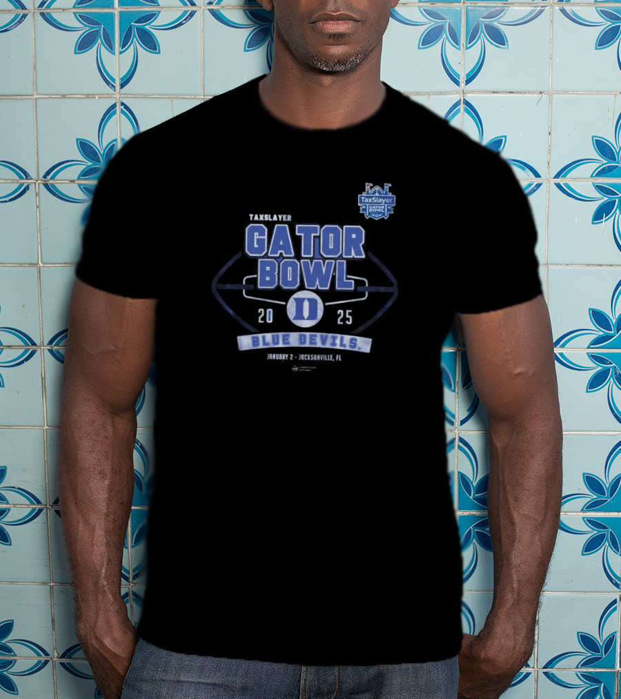 Taxslayer Gator Bowl 2025 Duke Blue Devils January 2 Jacksonville FL T-Shirt