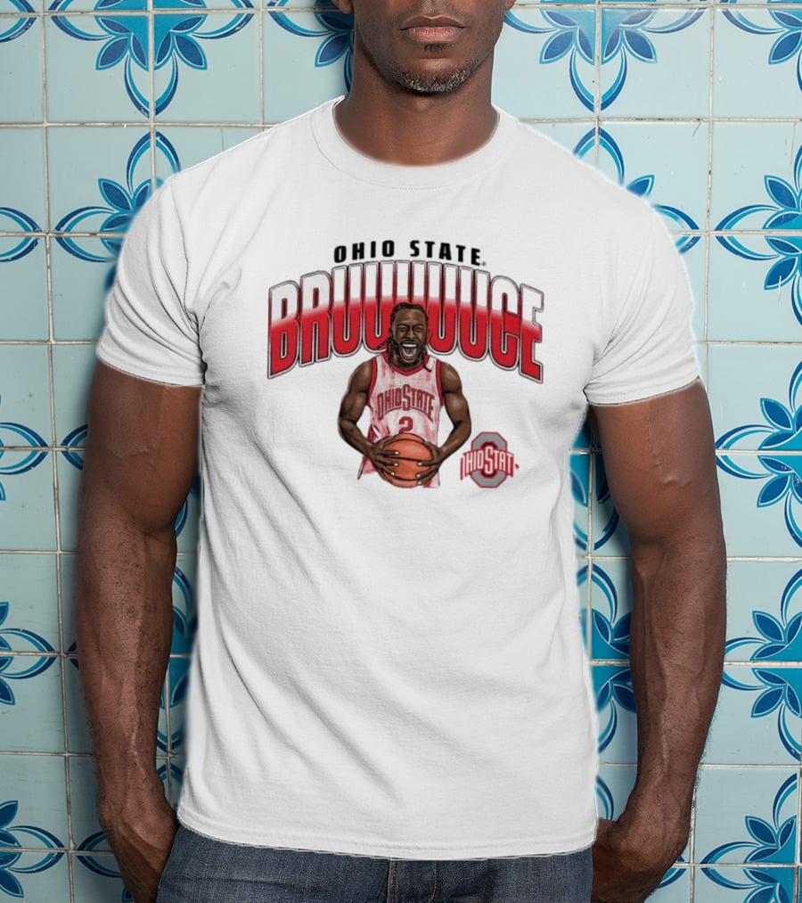 Ohio State Buckeyes Bruce Thornton BRUUUUCE With Basketball And Ohio State T-Shirt