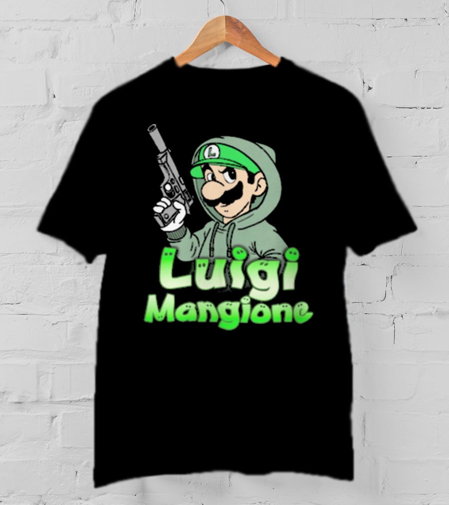 Luigi Mangione Super Mario Bros Parody That Go Hard T-Shirt