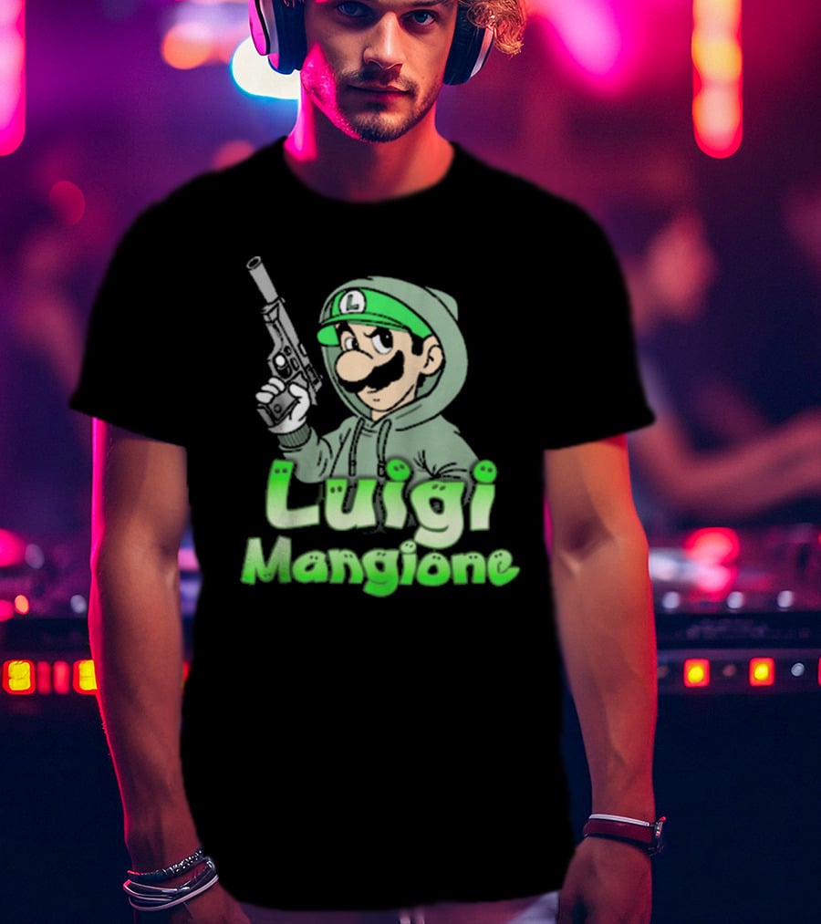 Luigi Mangione Super Mario Bros Parody That Go Hard T-Shirt