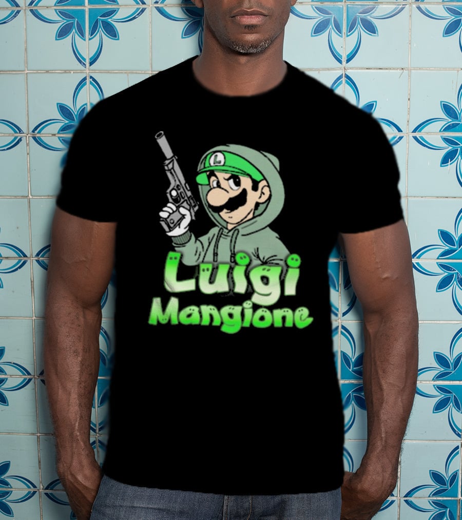 Luigi Mangione Super Mario Bros Parody That Go Hard T-Shirt
