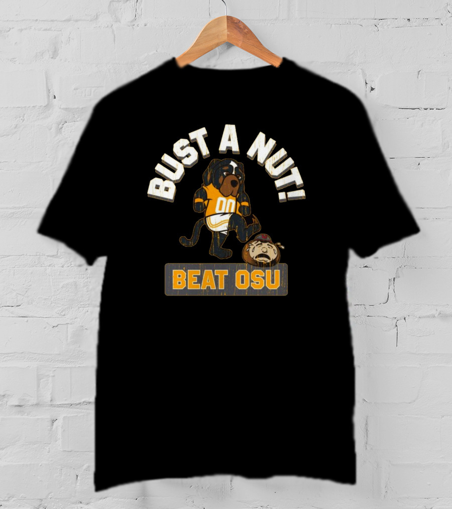 Bust A Nut Tennessee Vols Mascot Beat OSU T-Shirt