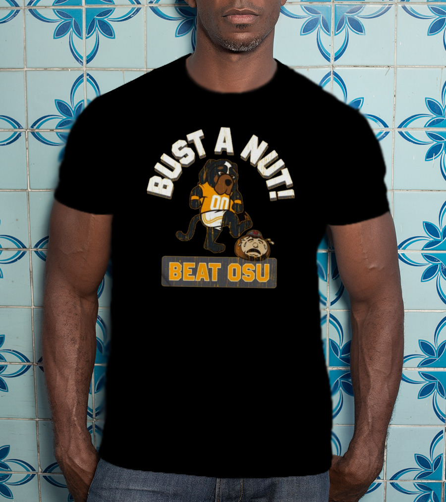 Bust A Nut Tennessee Vols Mascot Beat OSU T-Shirt