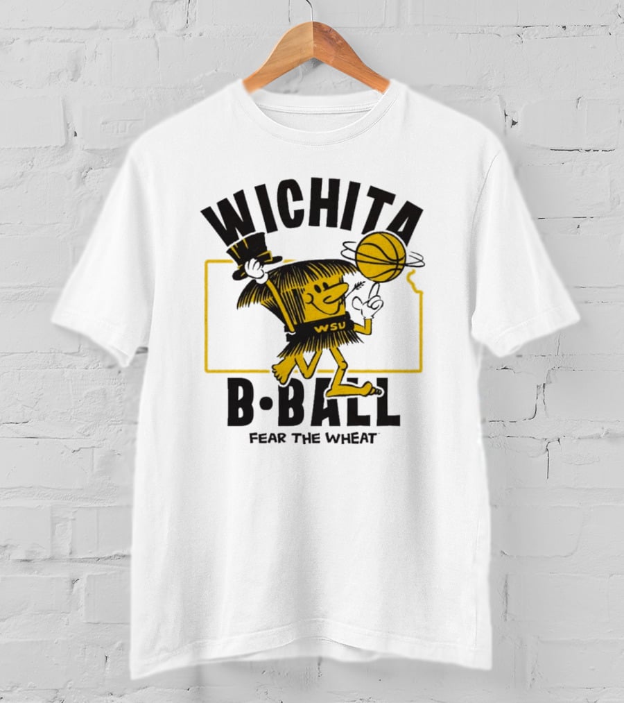 Wichita B-Ball Fear The Wheat WSU Vintage T-Shirt