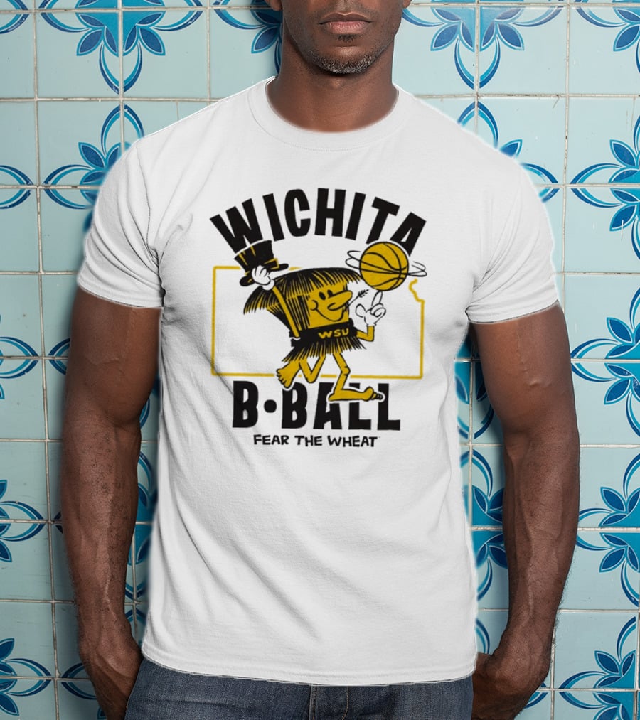 Wichita B-Ball Fear The Wheat WSU Vintage T-Shirt