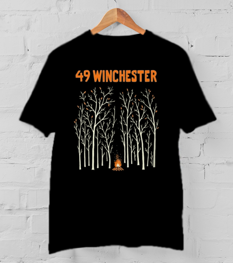 49 Winchester Trees And Campfire Scene T-Shirt