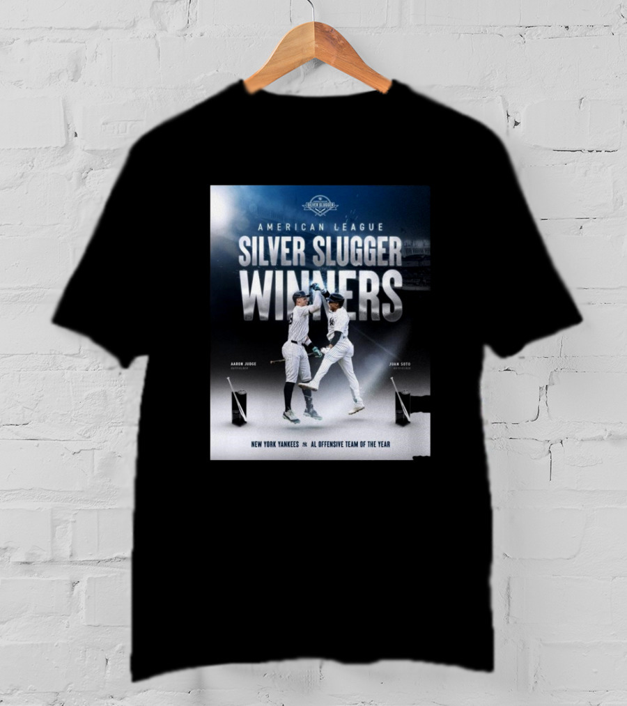 American League Silver Slugger Winners Aaron Judge Juan Soto New York Yankees AL Offensive Team Of The Year T-Shirt