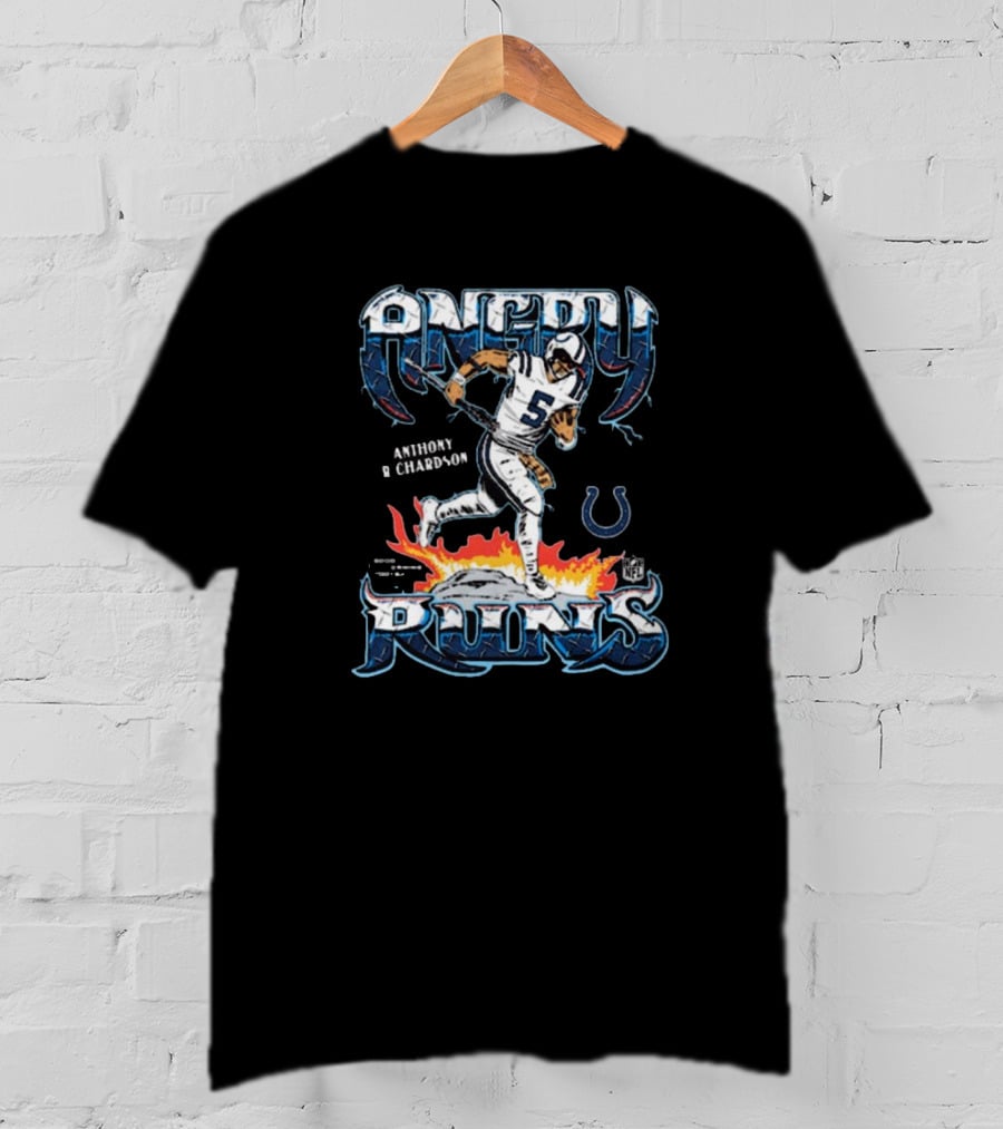 Angry Runs Anthony Richardson Indianapolis Colts NFL T-Shirt