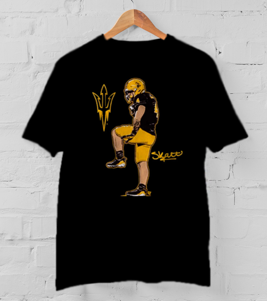 Arizona State Sun Devils Football Skattebo Pose Signature T-Shirt