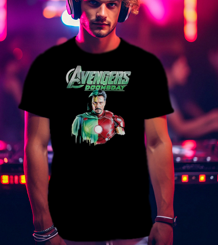 Avengers Doomsday Iron Man Superman Crossover Fusion T-Shirt