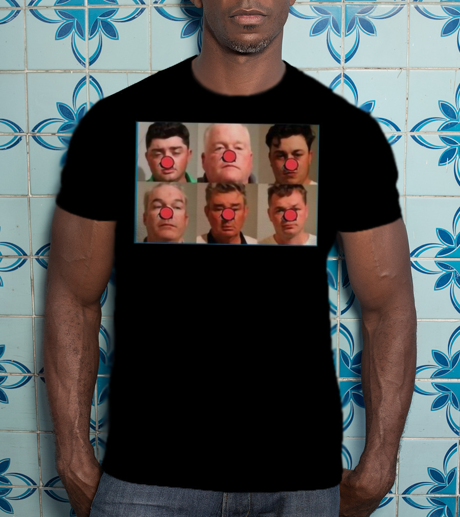Bradley Jennings Mesker Daley Carroll And Carroll 1st 6 Man Clown Red Nose Faces T-Shirt