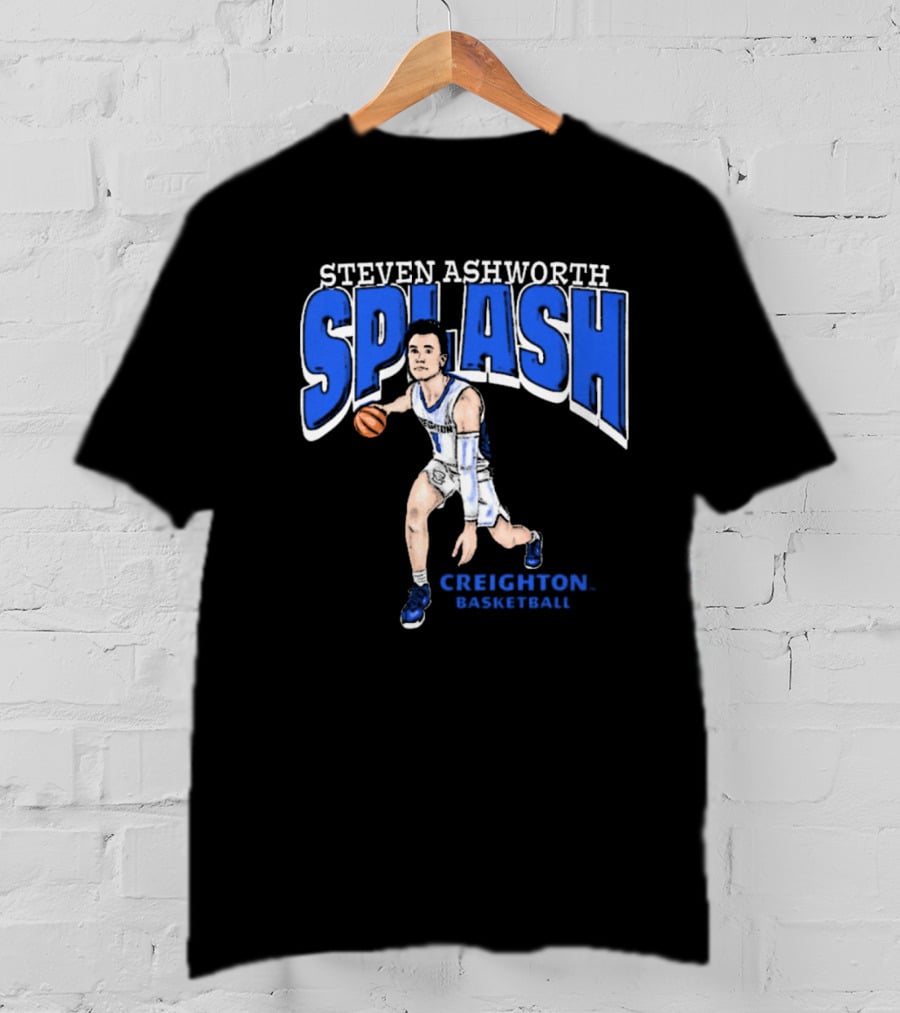 Steven Ashworth Splash Creighton Basketball Cartoon T-Shirt