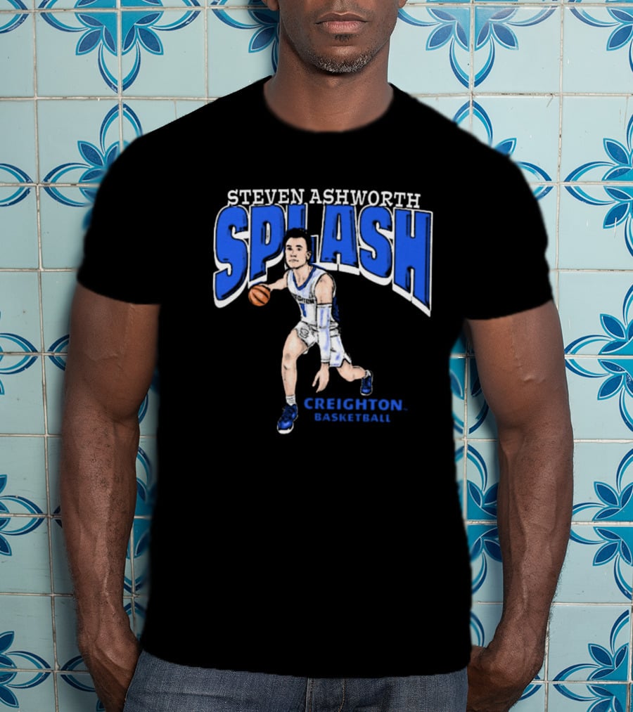 Steven Ashworth Splash Creighton Basketball Cartoon T-Shirt