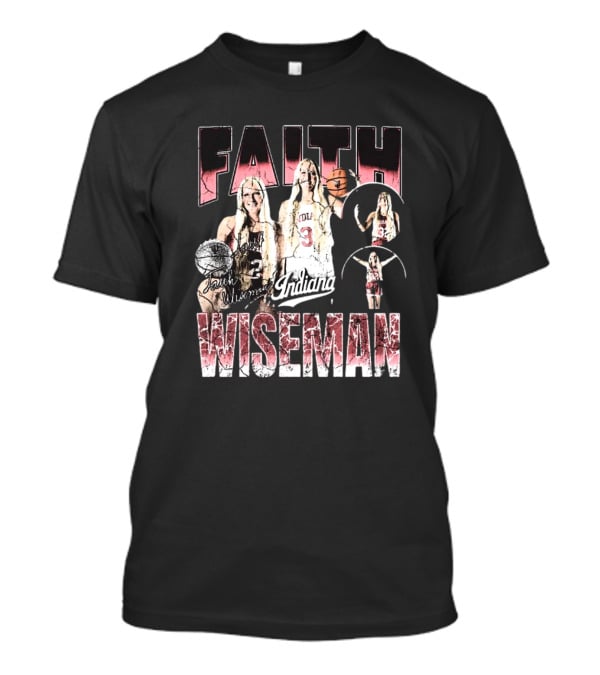 Faith Wiseman Indiana Hoosiers Basketball Signature 90s T-Shirt