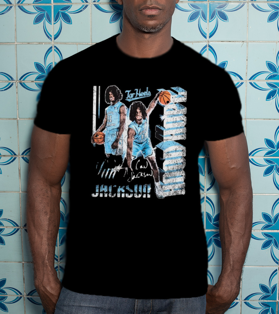 Ian Jackson North Carolina Tar Heels Basketball Signature 90s Hood Hope T-Shirt