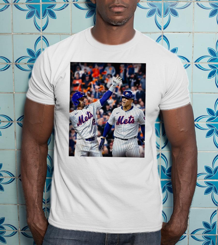 New York Mets MLB Teammates Juan Soto Francisco Lindor T-Shirt