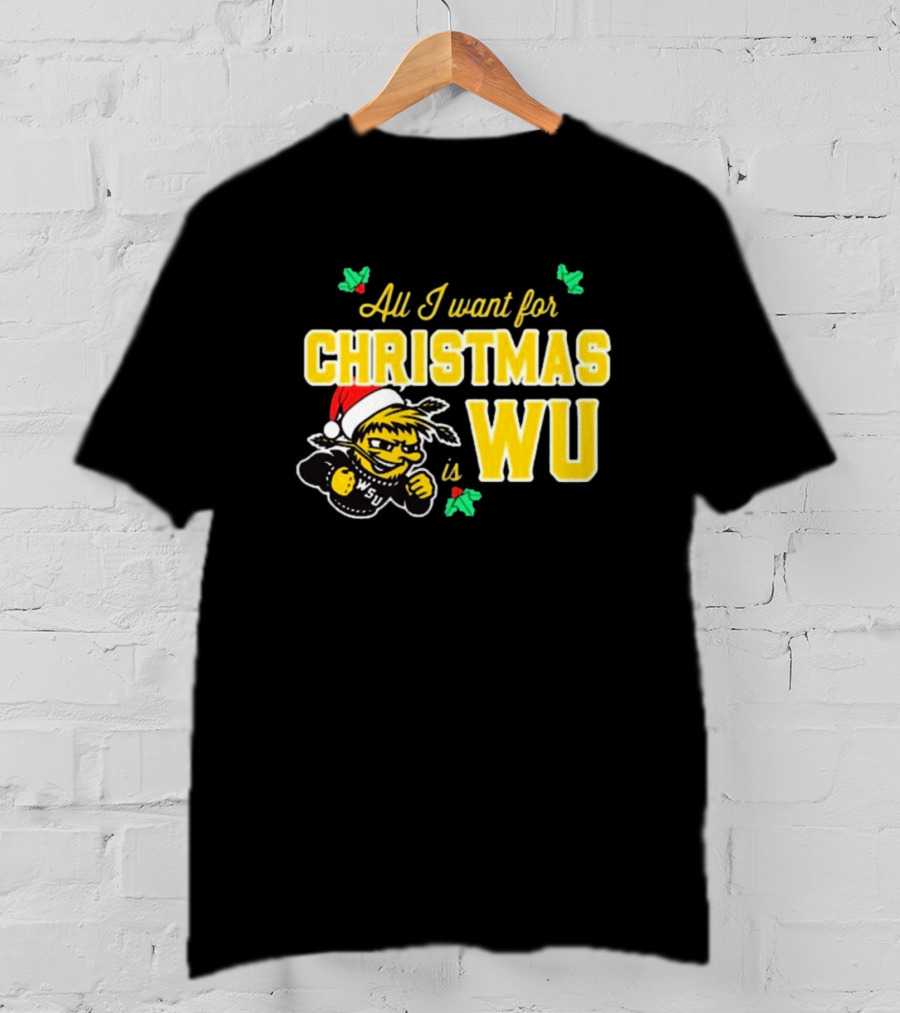 All I Want For Christmas Is WSU Wheat Shock WU T-Shirt