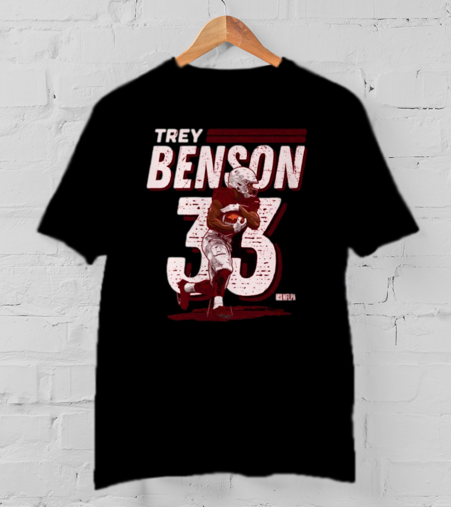 Trey Benson NFLPA #33 Vintage Arizona Cardinals T-Shirt