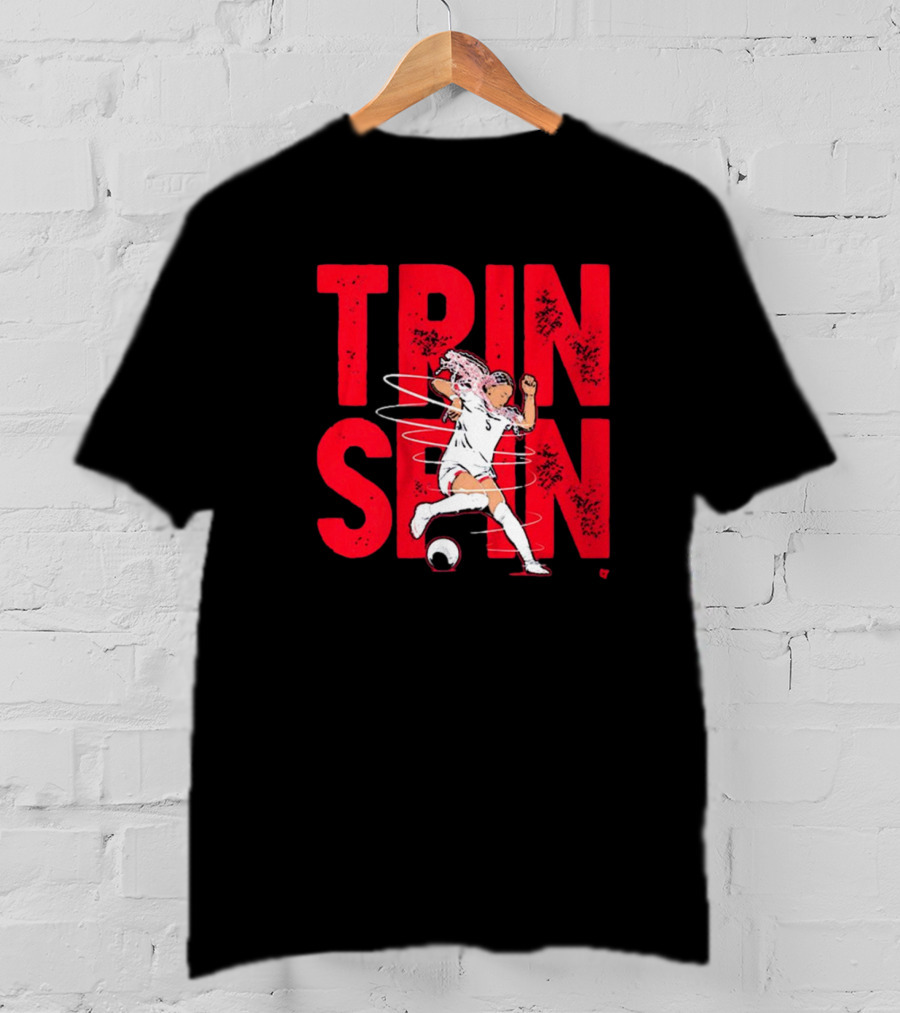 Trinity Rodman Washington Spirit Soccer Trin Spin Action T-Shirt
