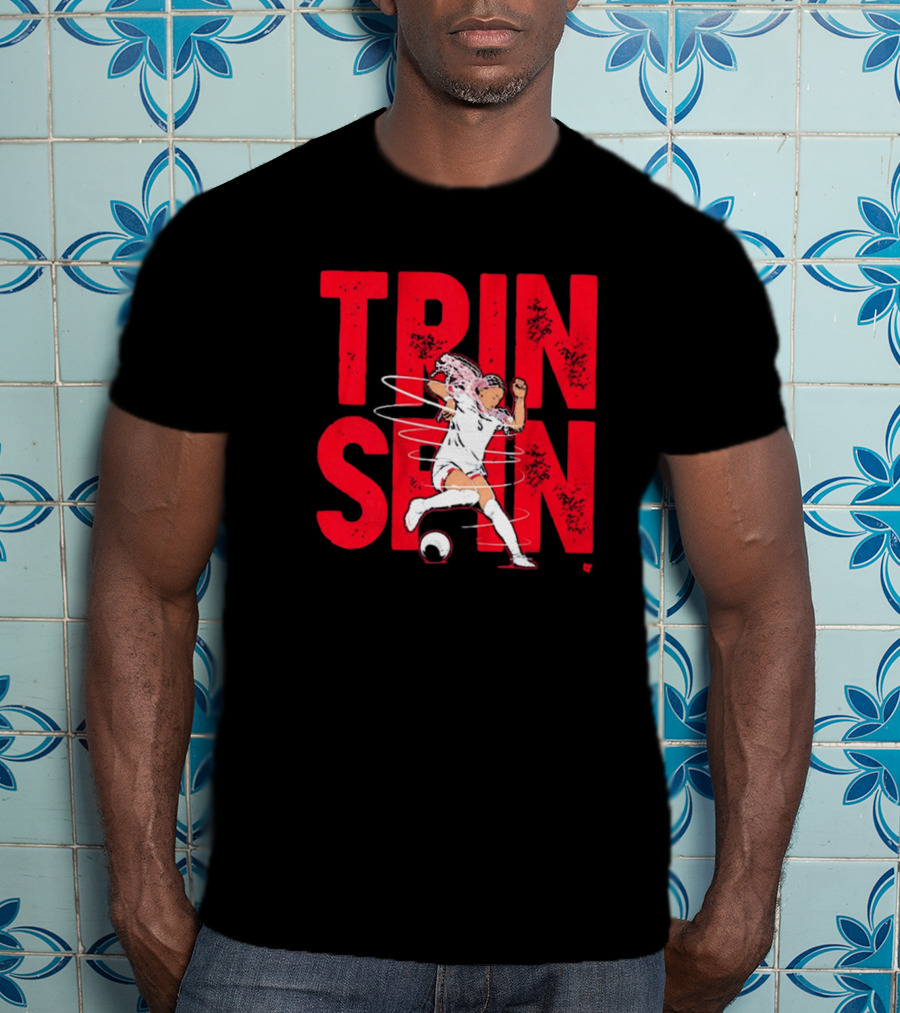 Trinity Rodman Washington Spirit Soccer Trin Spin Action T-Shirt