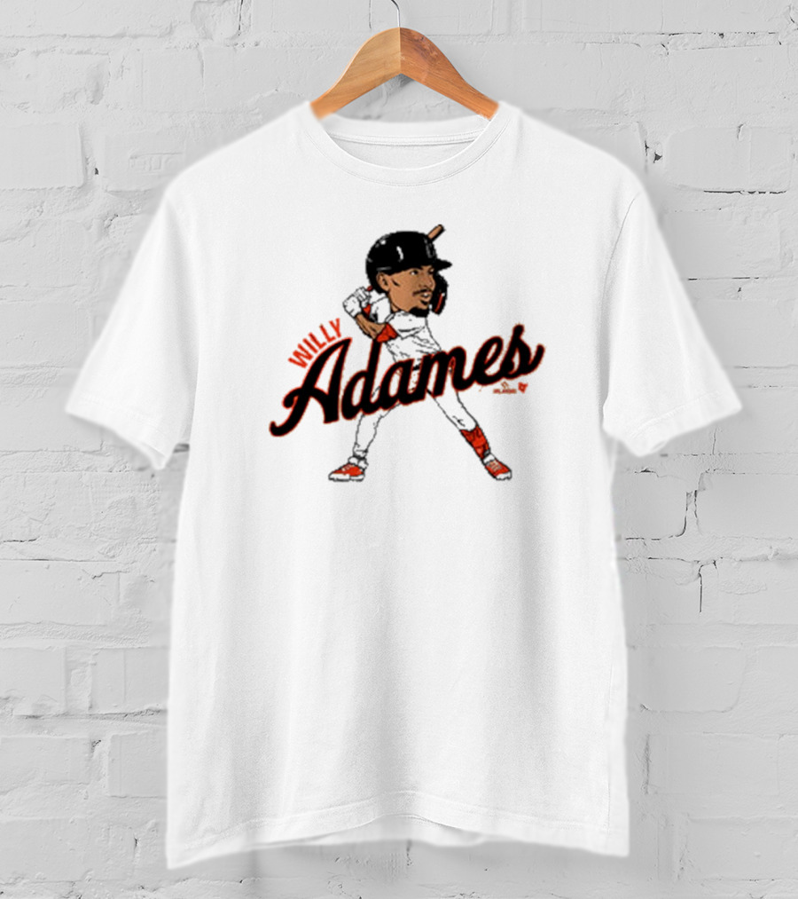 Willy Adames San Francisco Giants Caricature MLB Player T-Shirt