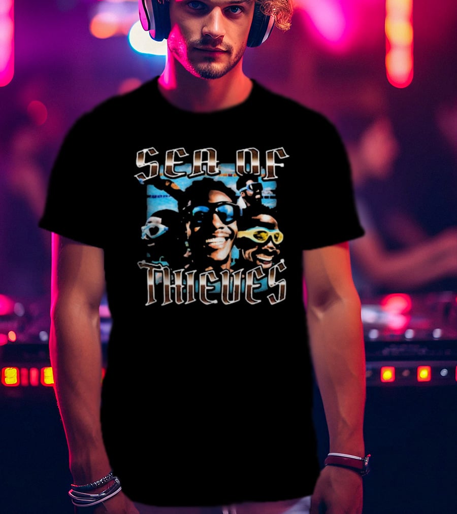 Sea Of Thieves Bruhtees Smiling Faces With Sunglasses T-Shirt