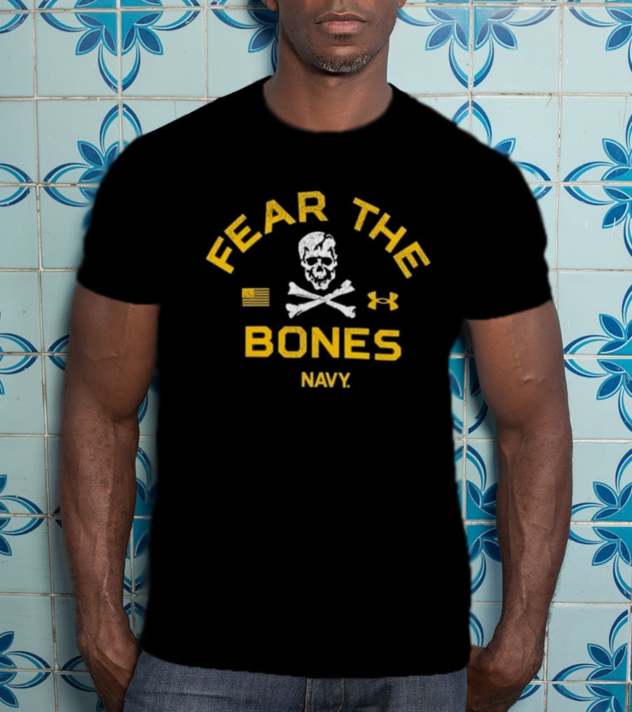 Fear The Bones Navy Under Armour T-Shirt