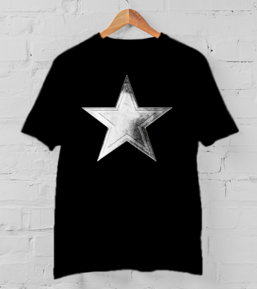 Cowboys Silver Lone Star Golf Cutout T-Shirt