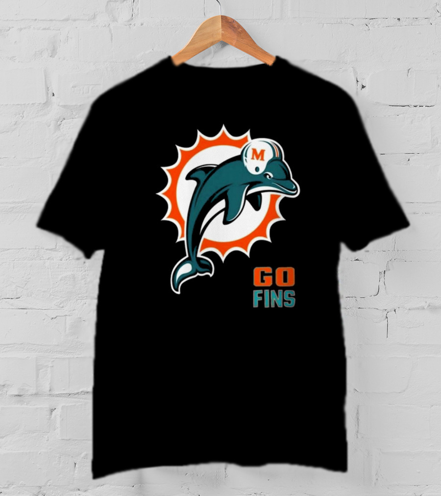 Golf X Dolphins Go Fins M Helmet T-Shirt