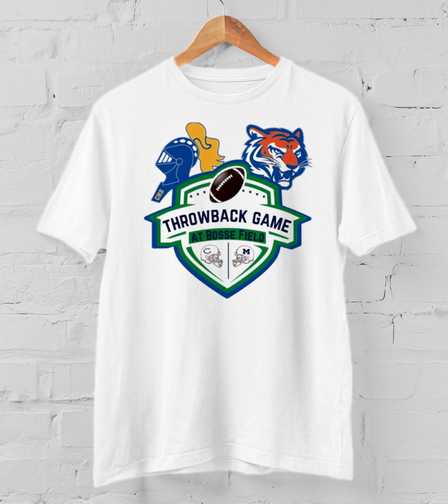 Throwback Game At Bosse Field Memorial Central Tigers Knights Football Showdown T-Shirt