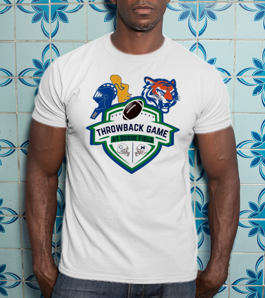 Throwback Game At Bosse Field Memorial Central Tigers Knights Football Showdown T-Shirt